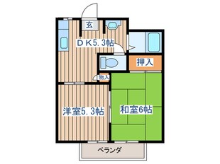 ガーデンビレッジE棟の物件間取画像